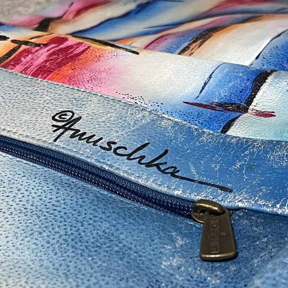 Anuschka Hand-Painted Leather Crossbody Bag - Picture 9 of 15